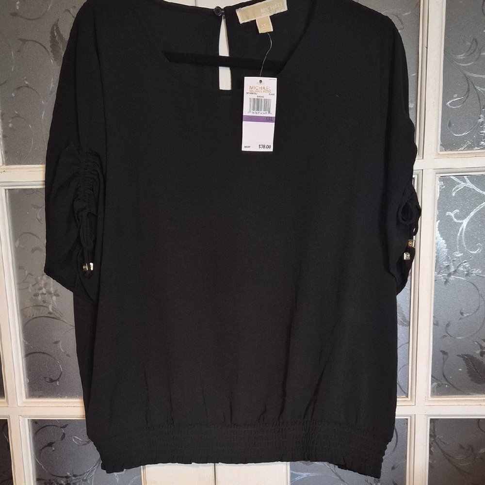 MICHAEL Michael Kors Elegant Black Top - Picture 2 of 3